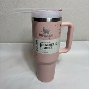 Stanley The Clean Slate Quencher H2.0 Flowstate Tumbler Bloom 40 OZ Pink Stars